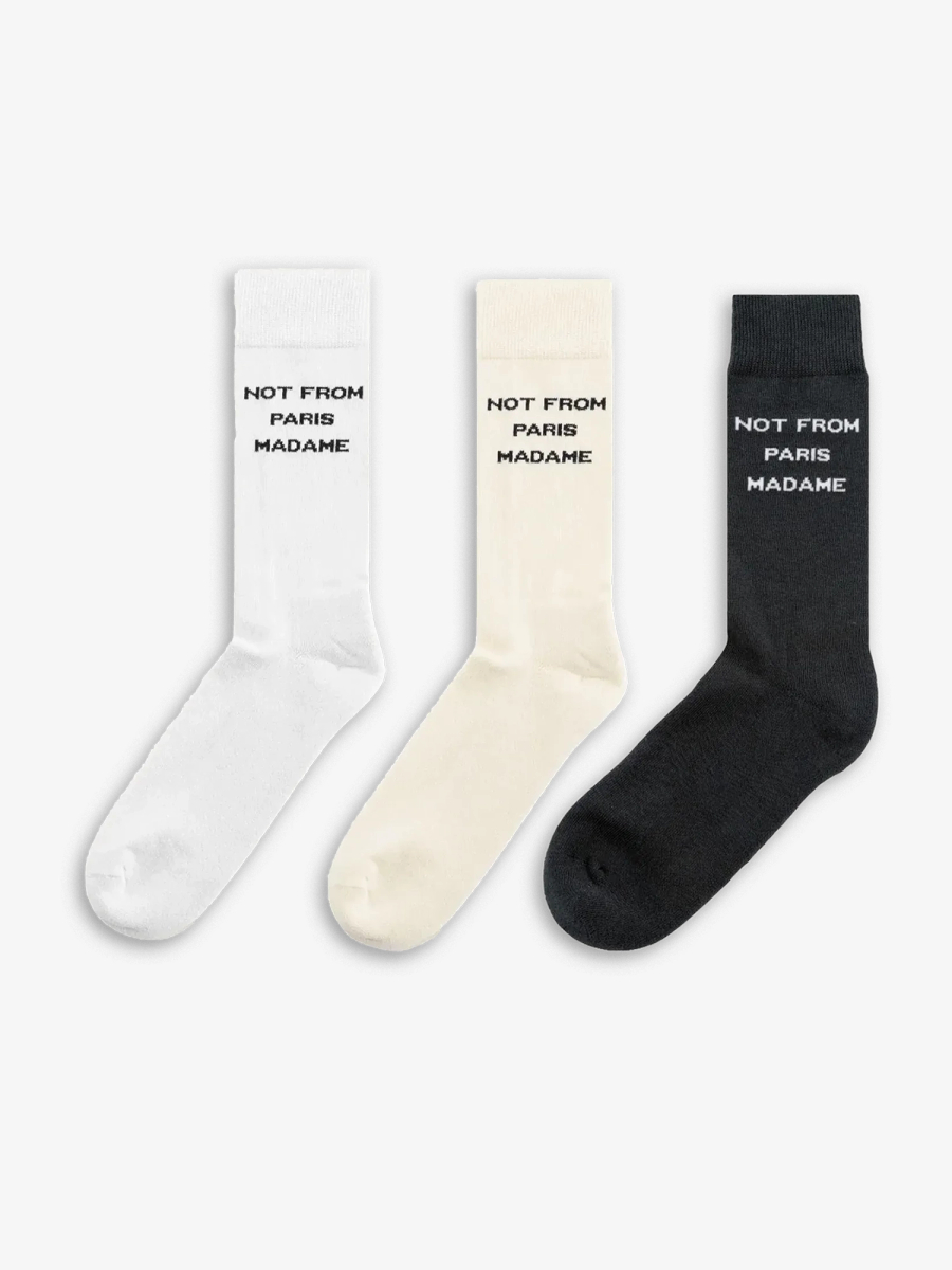 DRÔLE DE MONSIEUR — Носки Slogan Socks Pack Milticolor os