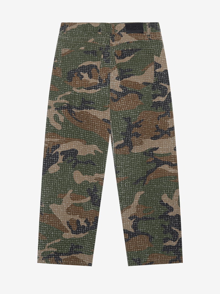 BRÛLER D’AMOUR — Джинсы Archive Camo Сamouflage