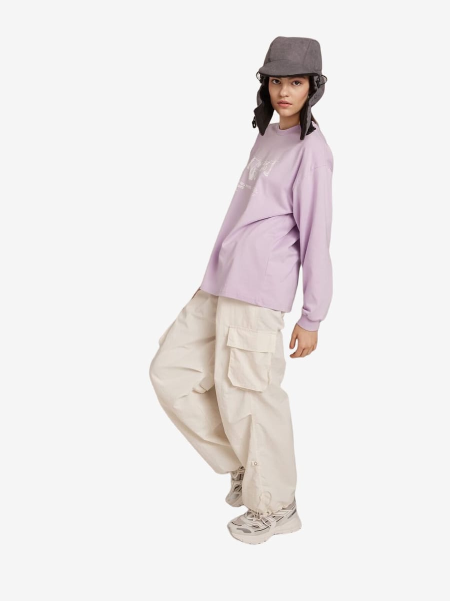 CALLED A GARMENT — Лонгслив Climber Лавандовый