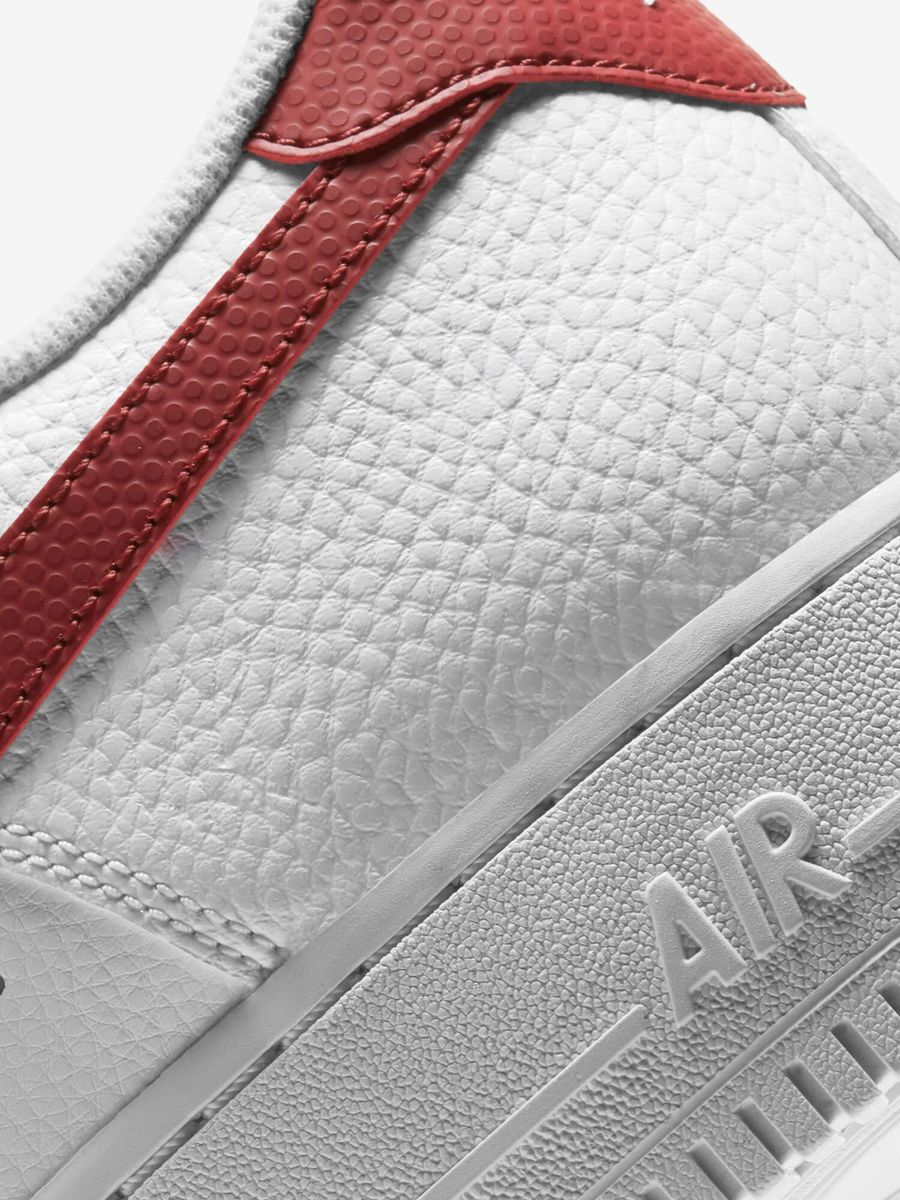 NIKE — Кроссовки Air Force 1 '07 Low White/Team Red
