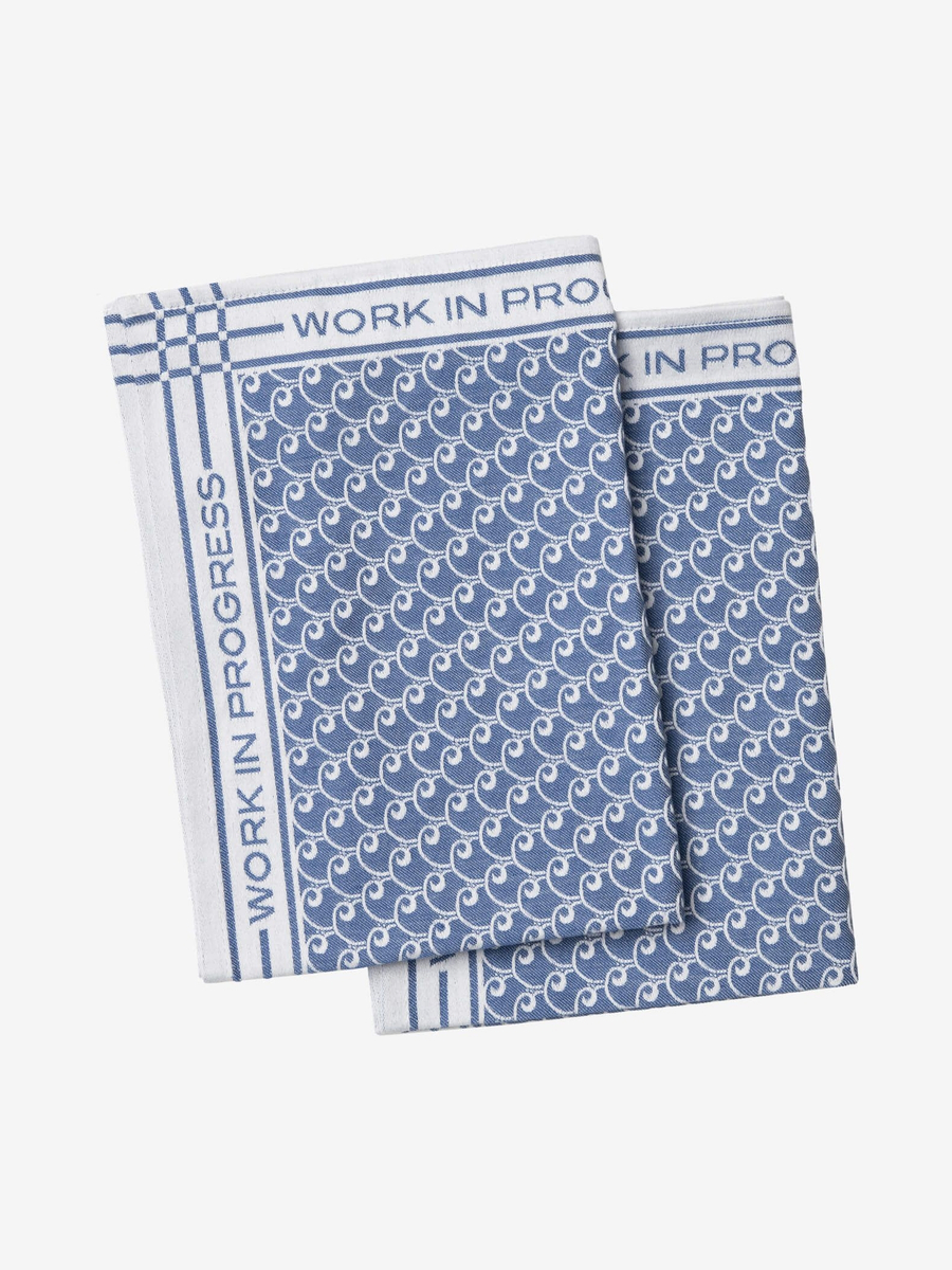 CARHARTT WIP — Набор полотенец Tea Towel Set 2 White/Blue