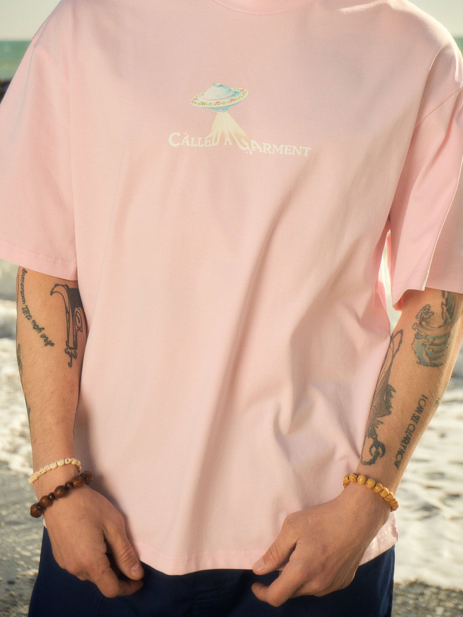 CALLED A GARMENT — Футболка Flying Saucer Розовый