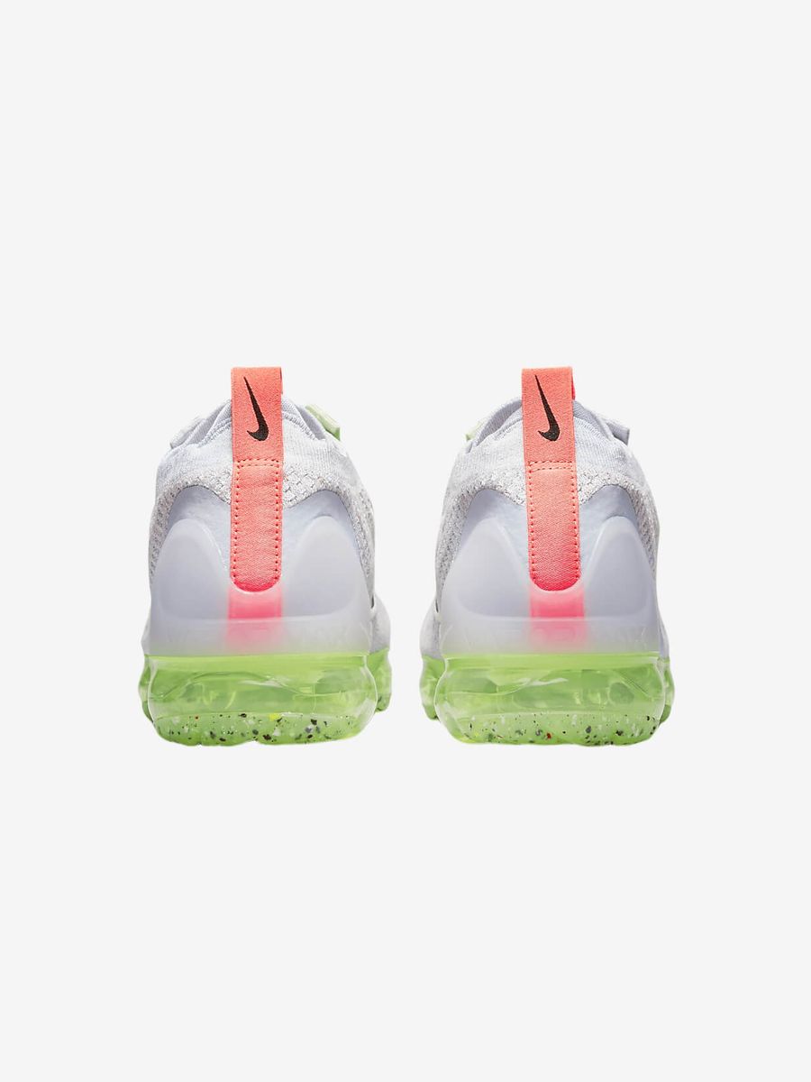 NIKE — Кроссовки Vapormax Flyknit Grey/Neon