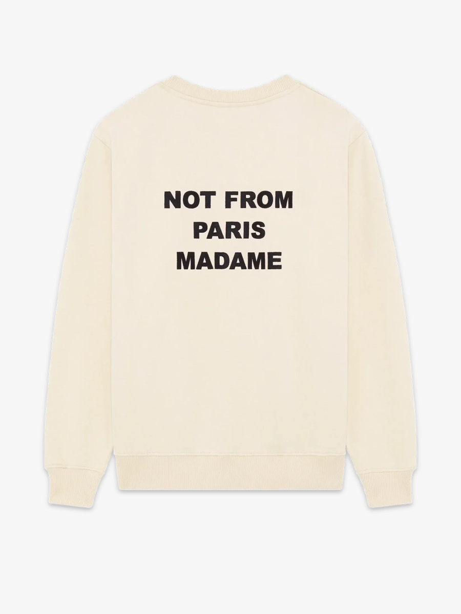 DRÔLE DE MONSIEUR — Свитшот Bold Slogan Sweatshirt Mastic
