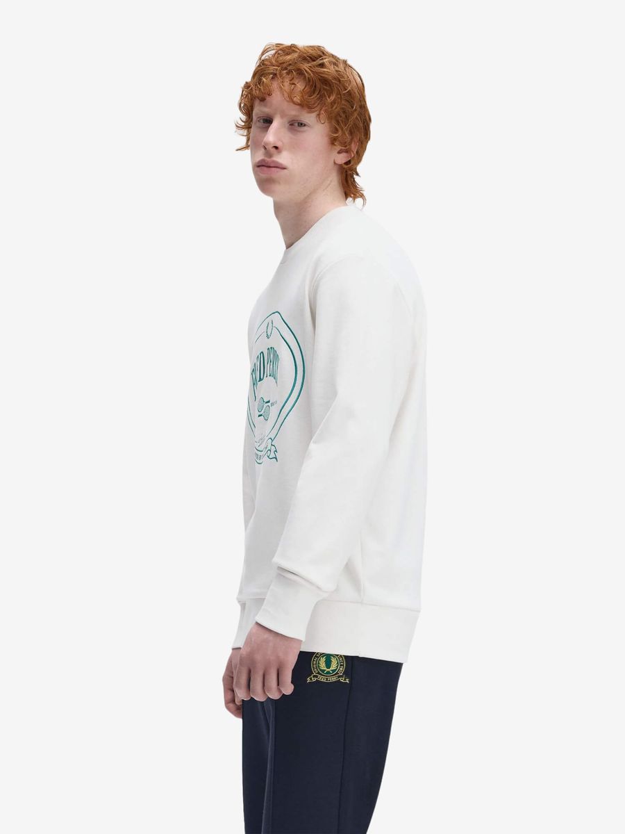 FRED PERRY — Свишот Chosen By Champions Sweatshirt Snow White