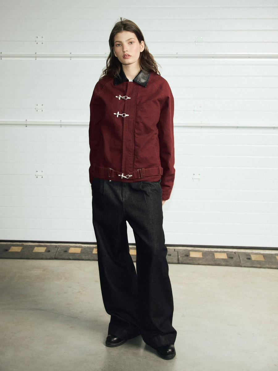BRÛLER D’AMOUR — Куртка "Atelier trouvé" Jacket Burgundy