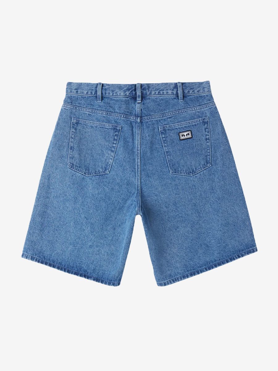 OBEY — Шорты Bigwig Baggy Denim Light Indigo