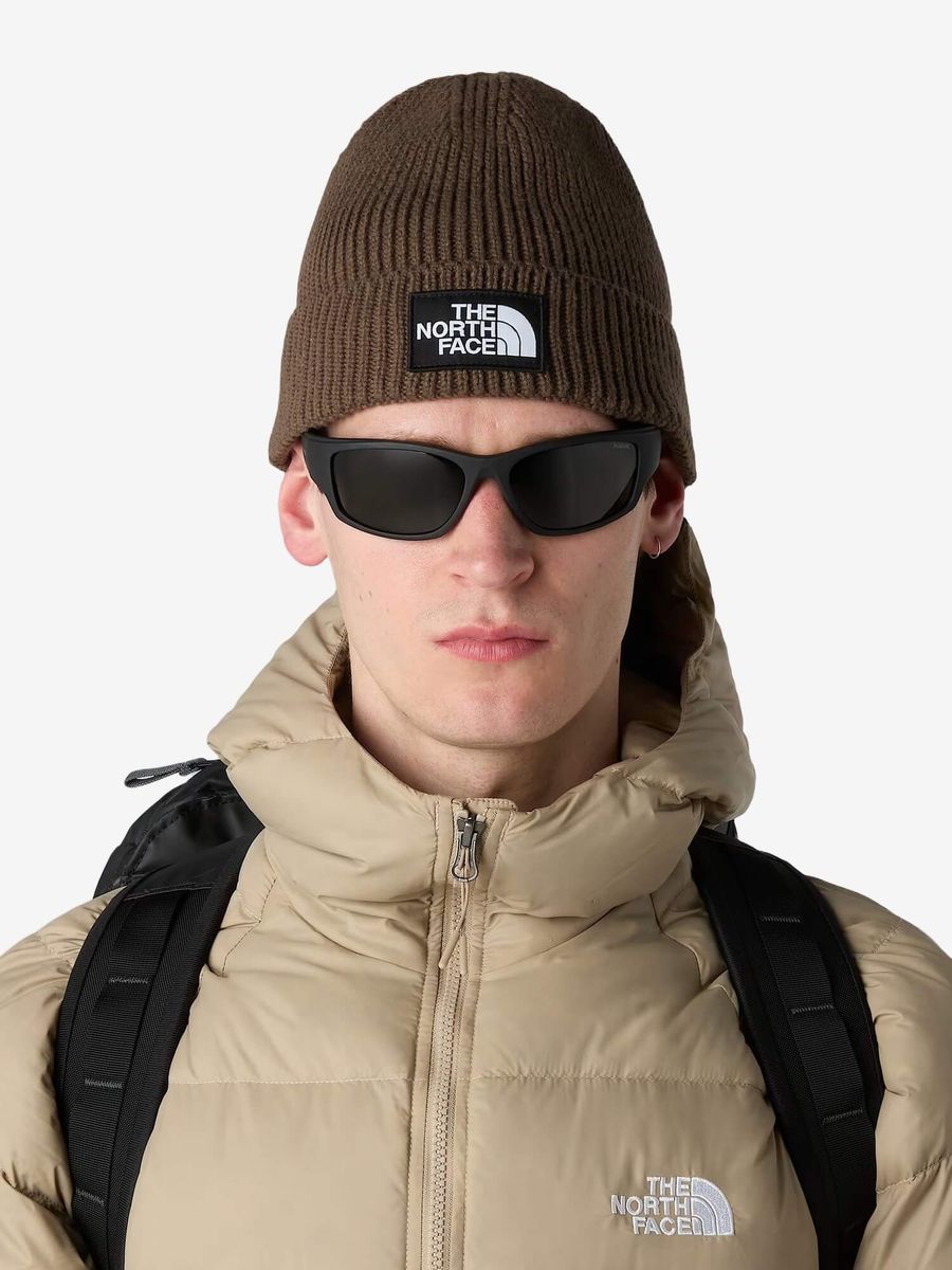 THE NORTH FACE — Шапка Logo Cuff Beanie Smokey Brown