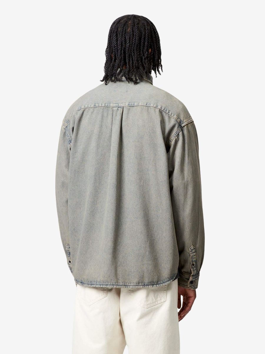 CARHARTT WIP — Рубашка L/S Tigan Shirt jac Blue/Leather (Garment Dyed)