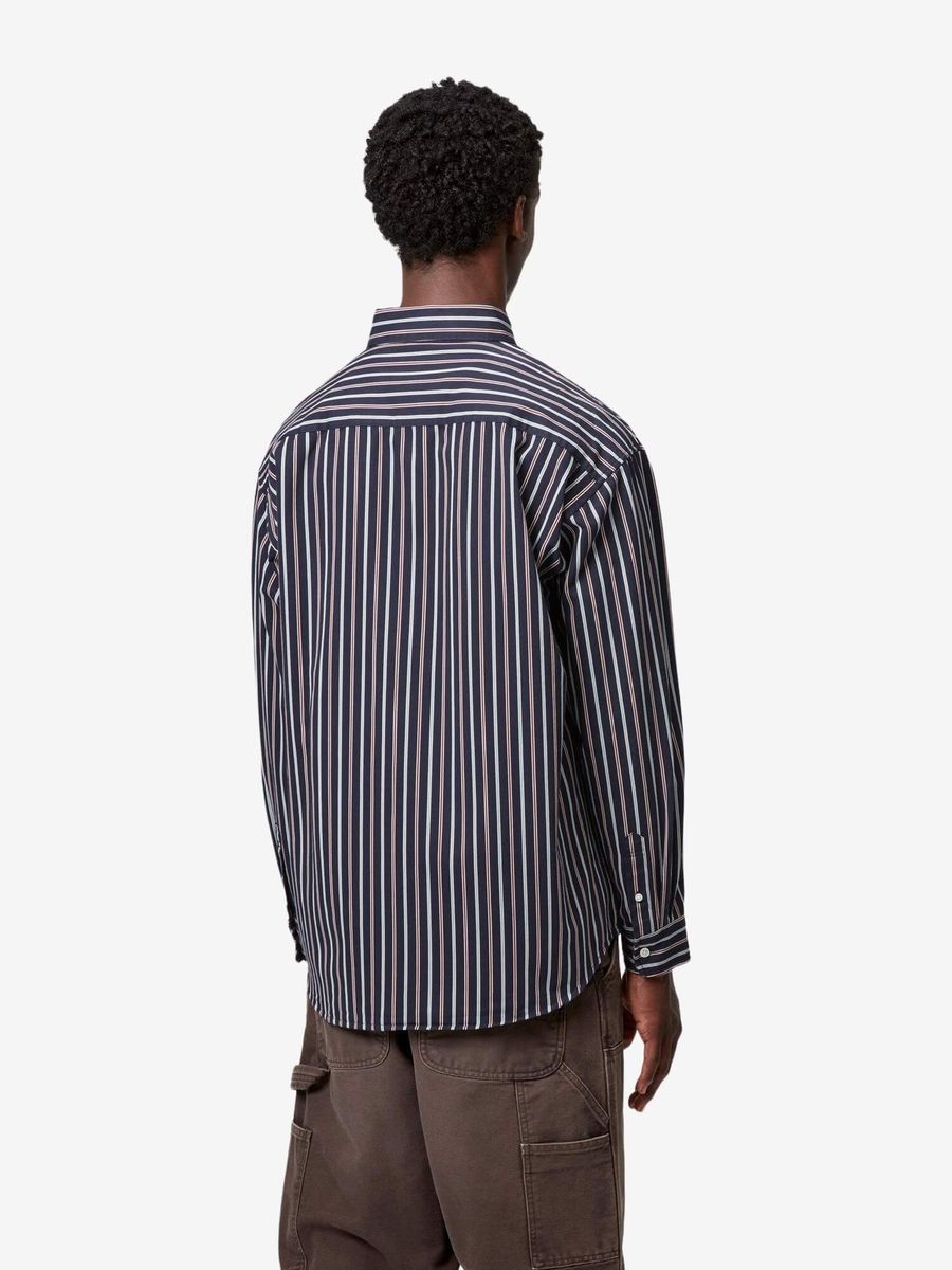 CARHARTT WIP — Рубашка Palance Dark Navy Stripe