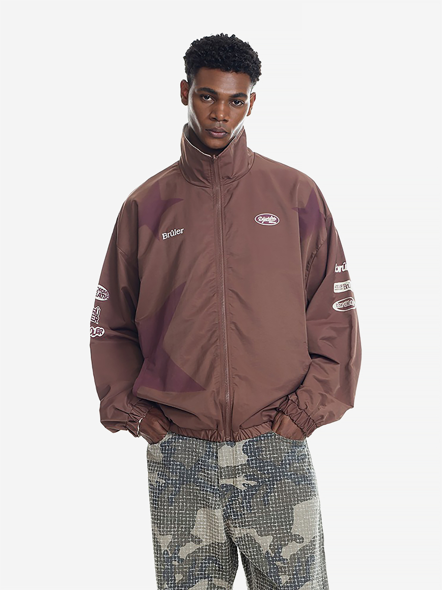 BRÛLER D’AMOUR — Куртка Double Face Track Jacket Regular Black