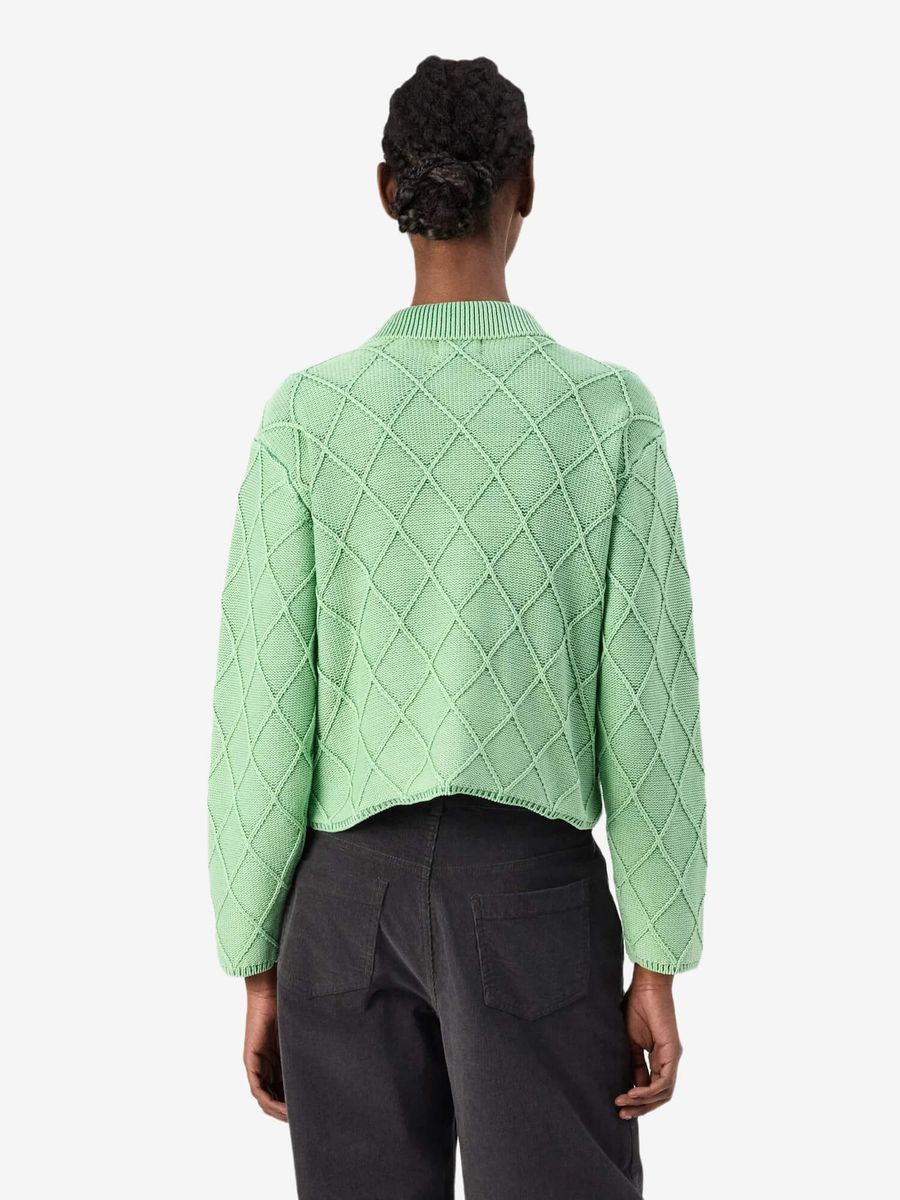 OBEY — Кардиган-вязанный W Sweet Marie Sweater Green