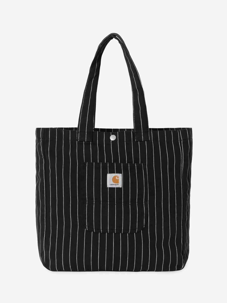 CARHARTT WIP — Сумка Шоппер Hendry Tote Seaton Stripe Black/Wax (Rinsed)