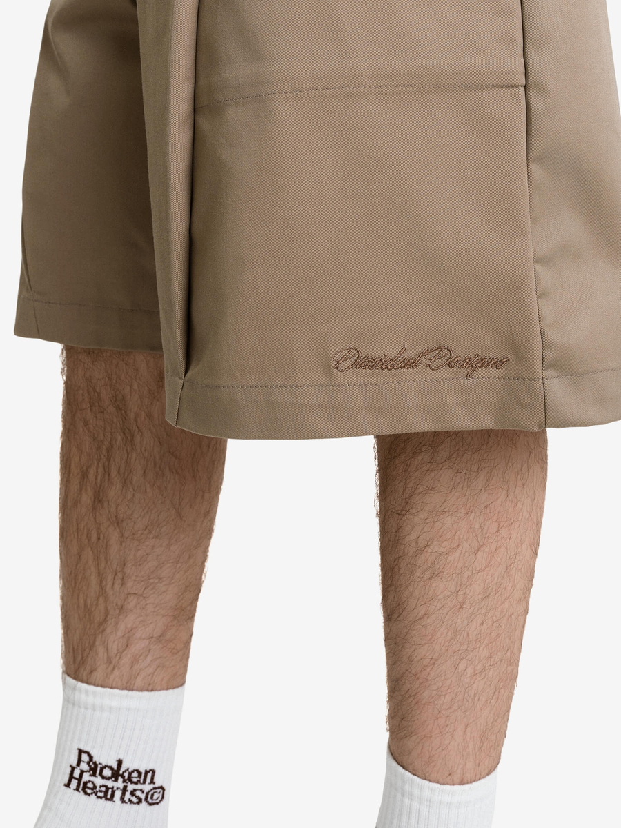 DISSIDENT — Шорты Graduate Wide Shorts in Dark Sand