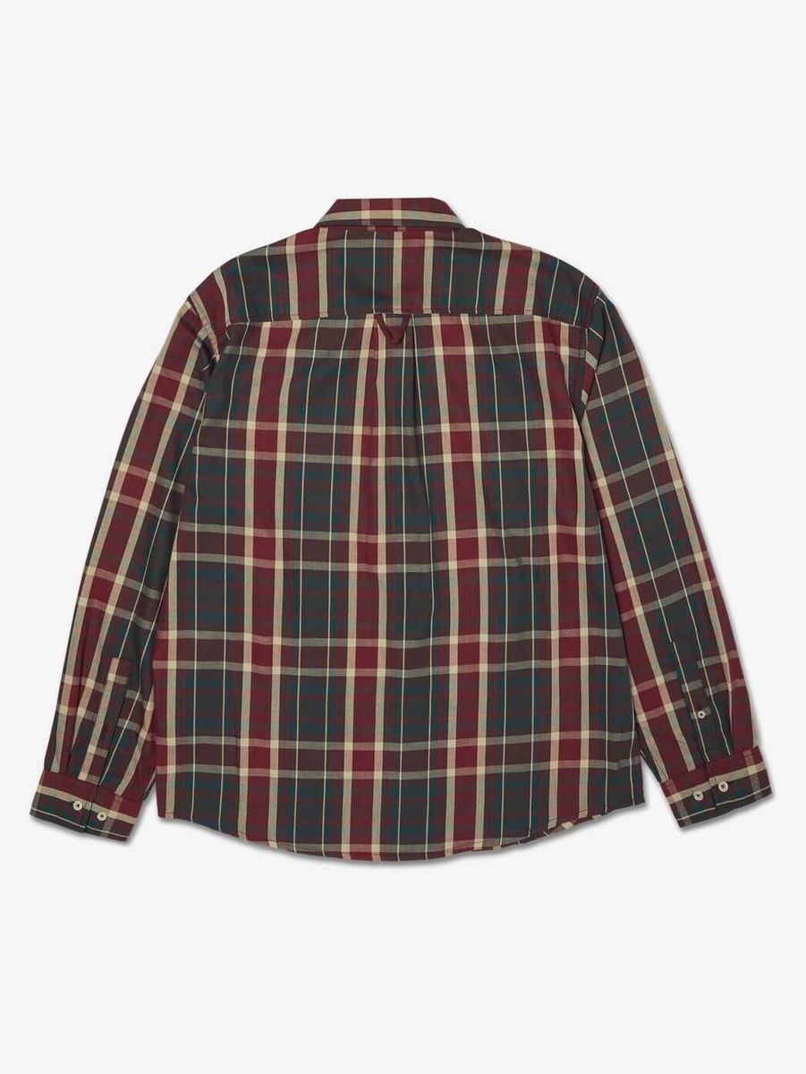 HUF — Рубашка Megablast Plaid LS Shirt Deep Wine