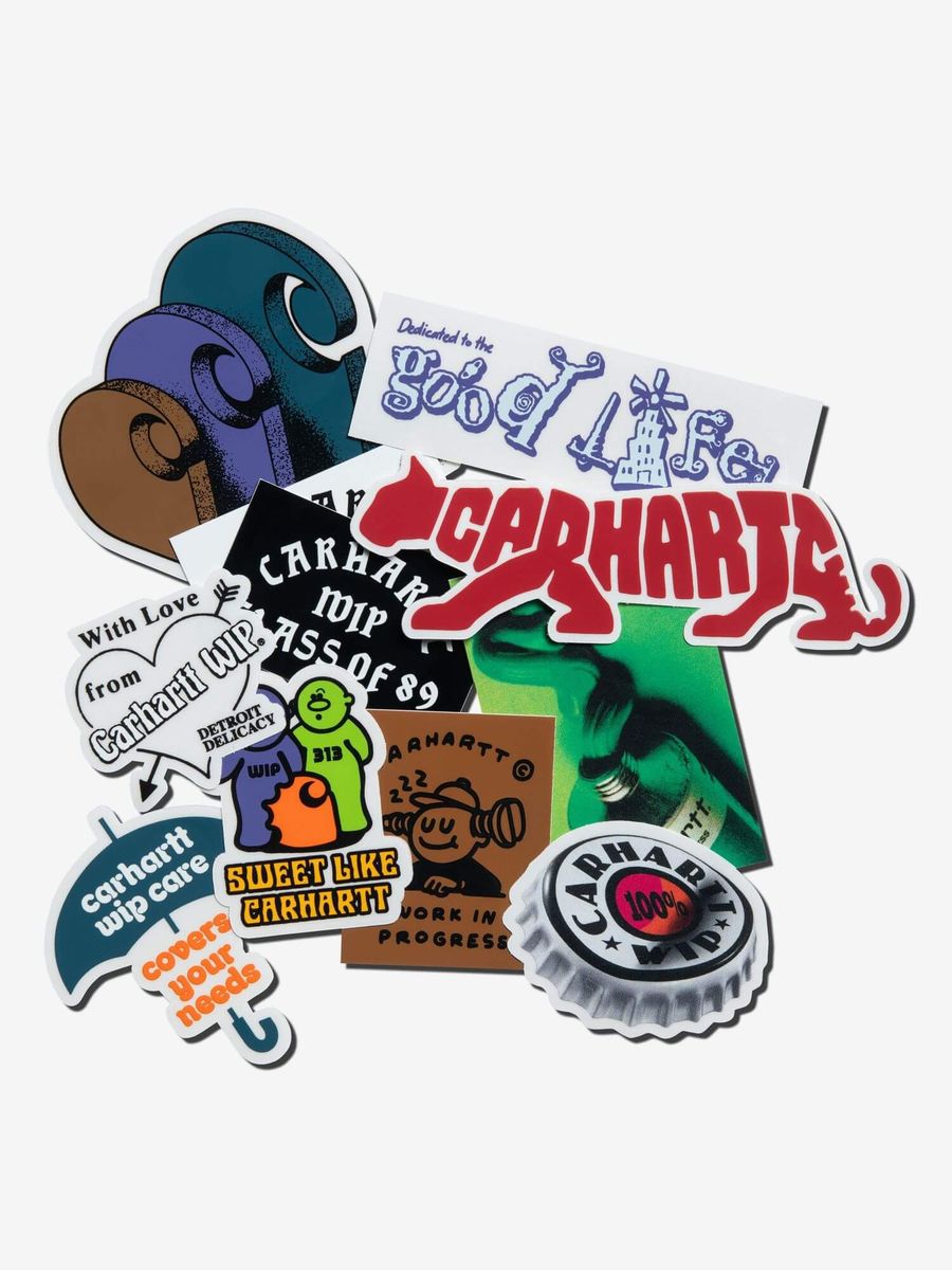 CARHARTT WIP — Стикерпак Sticker Bag (10x10 Pack) Multicolor FW25