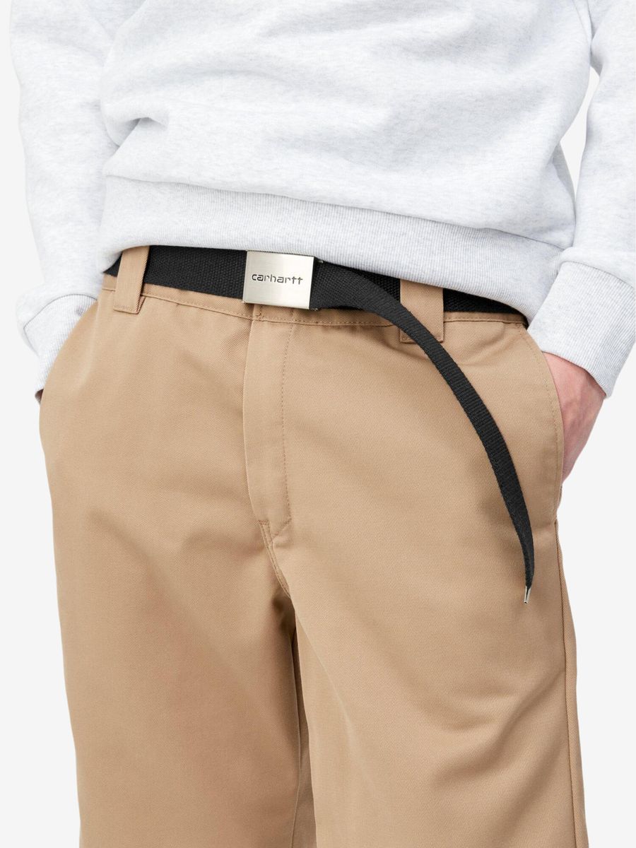 CARHARTT WIP — Ремень Clip Belt Chrome Black