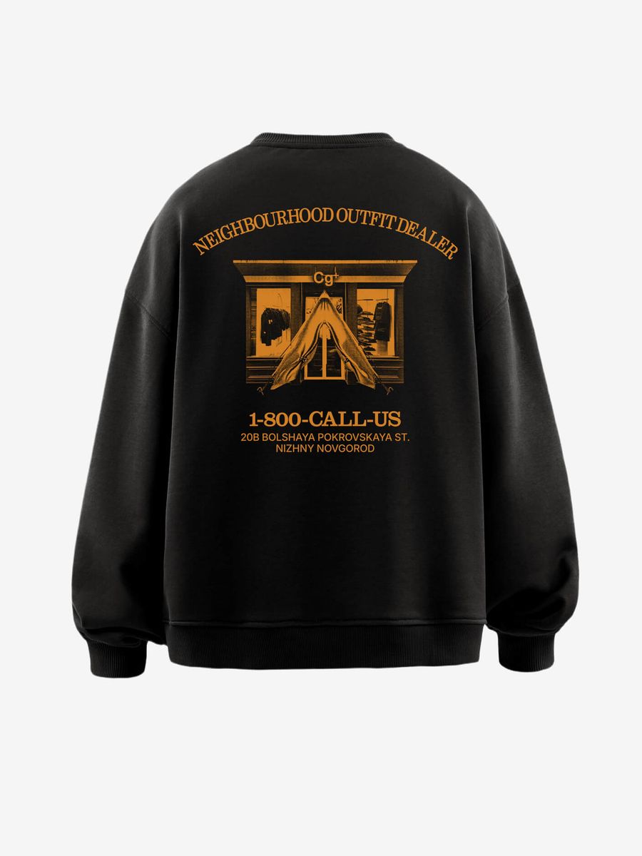 CALLED A GARMENT — Свитшот Headquarters Черный