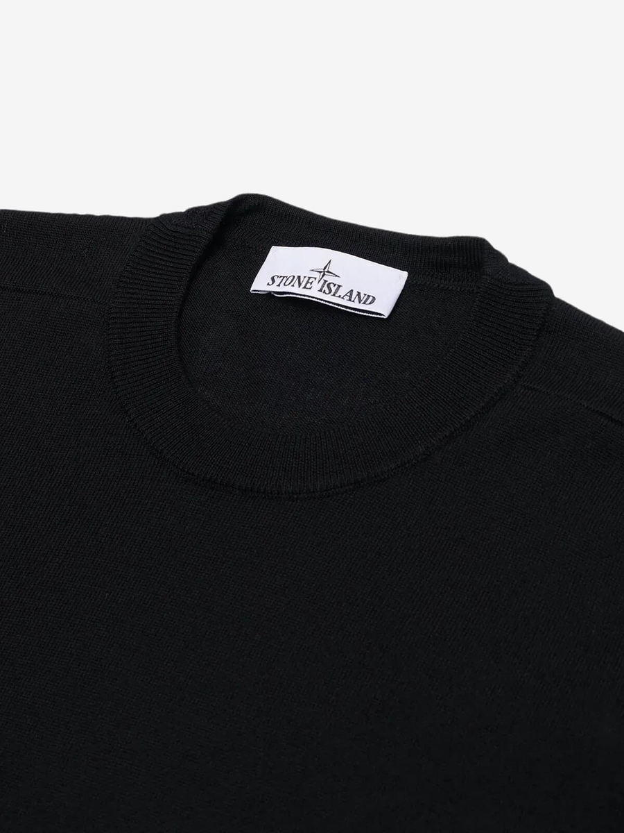 STONE ISLAND — Свитшот Light RWS Pure Wool Black