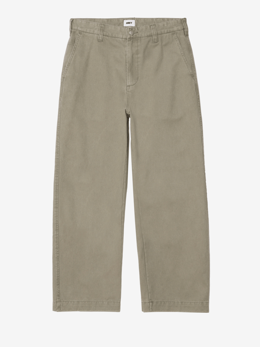 OBEY — Штаны Bigwig Giant Chino Smokey Olive (Faded Wash)