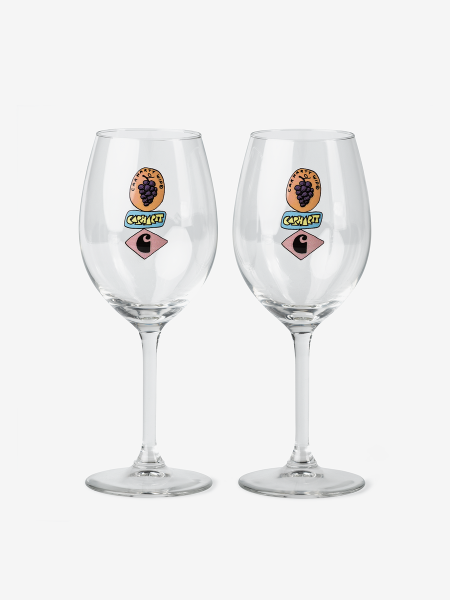 CARHARTT WIP — Винный бокал Stacked Grapes Wine Glass Set Clear