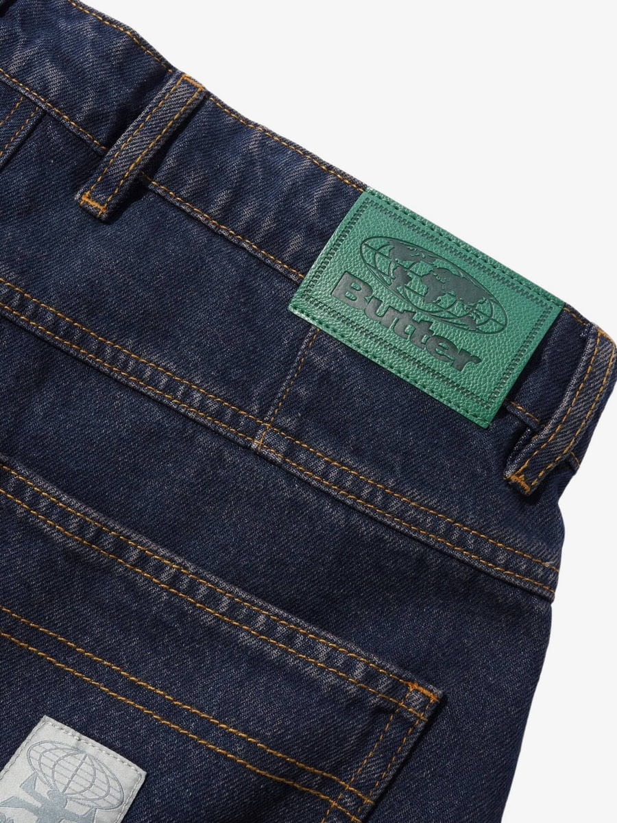 BUTTER GOODS — Джинсы Wide Cut Denim Jeans Tinted Dark Indigo