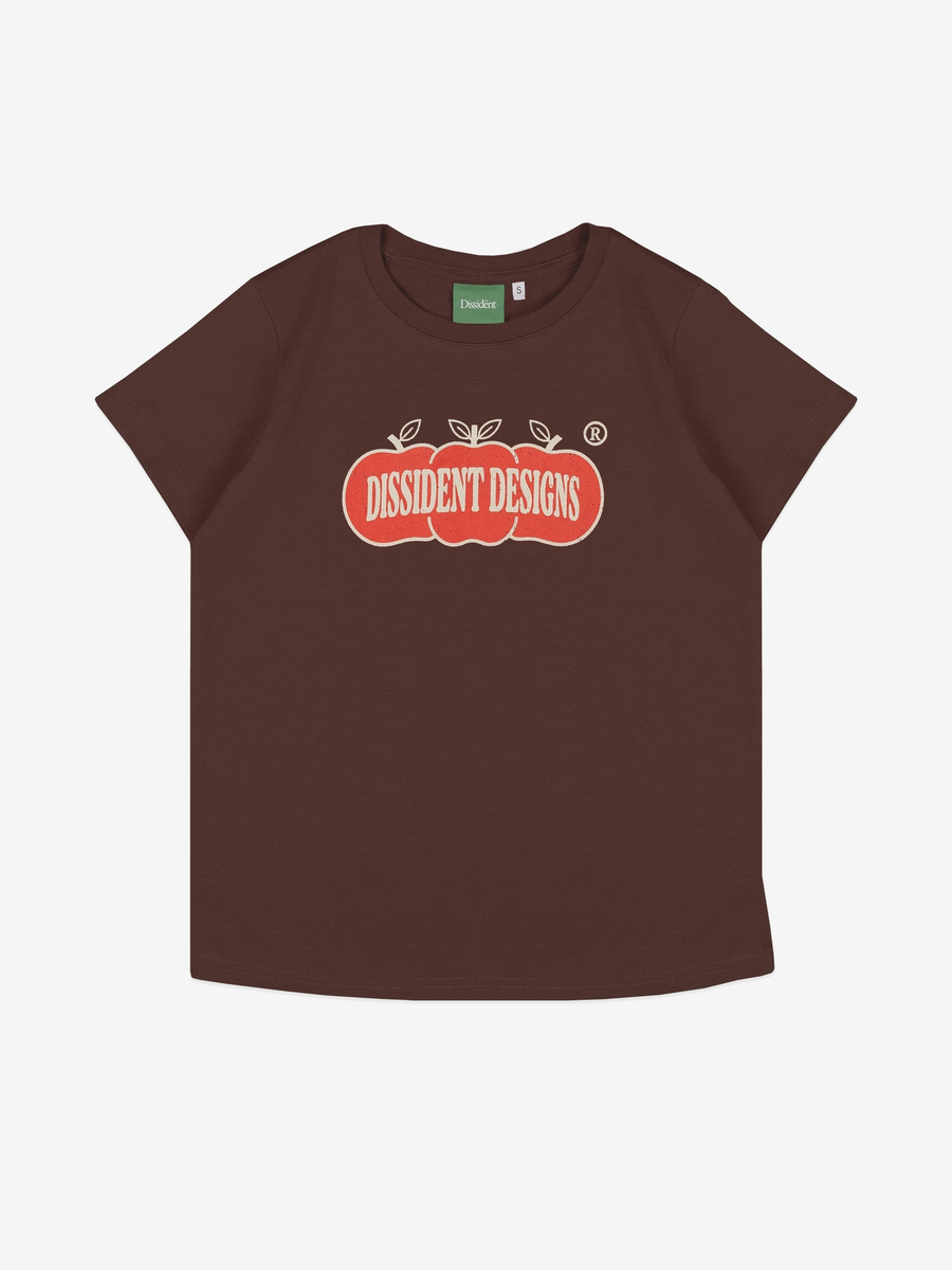 DISSIDENT — Футболка Organic Baby Tee in Brown