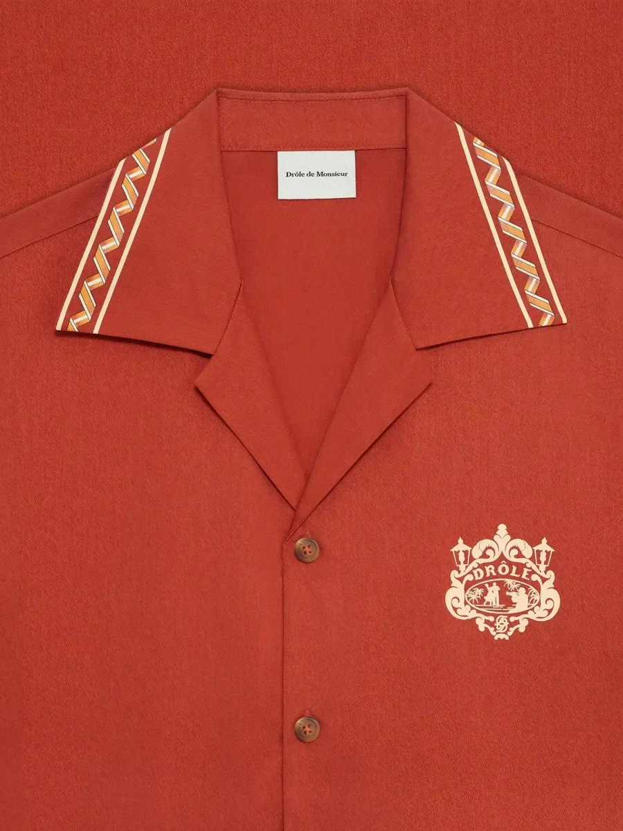 DRÔLE DE MONSIEUR — Рубашка Chemise Brodée Danseurs Brick