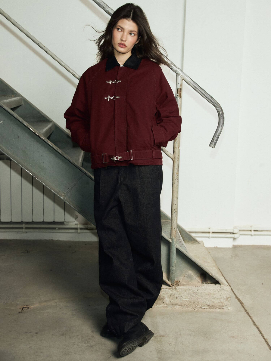 BRÛLER D’AMOUR — Куртка "Atelier trouvé" Jacket Burgundy