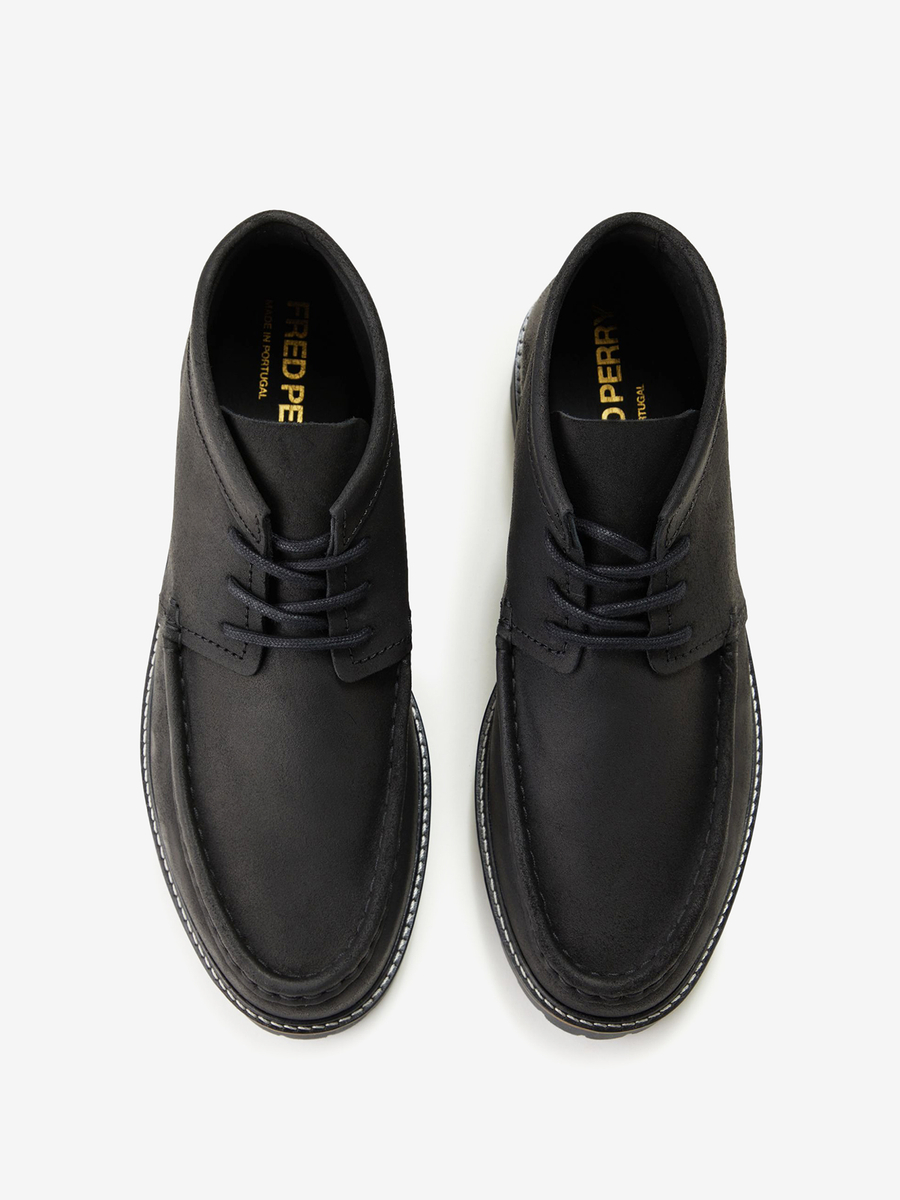 FRED PERRY — Ботинки Waxed Suede Kenny Boot Black