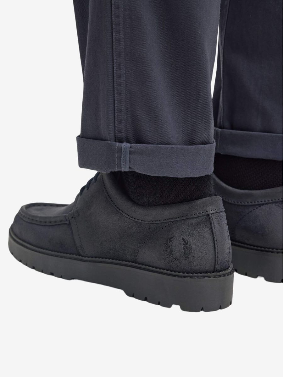 FRED PERRY — Ботинки Kenney Low Waxed Suede Anchor Grey