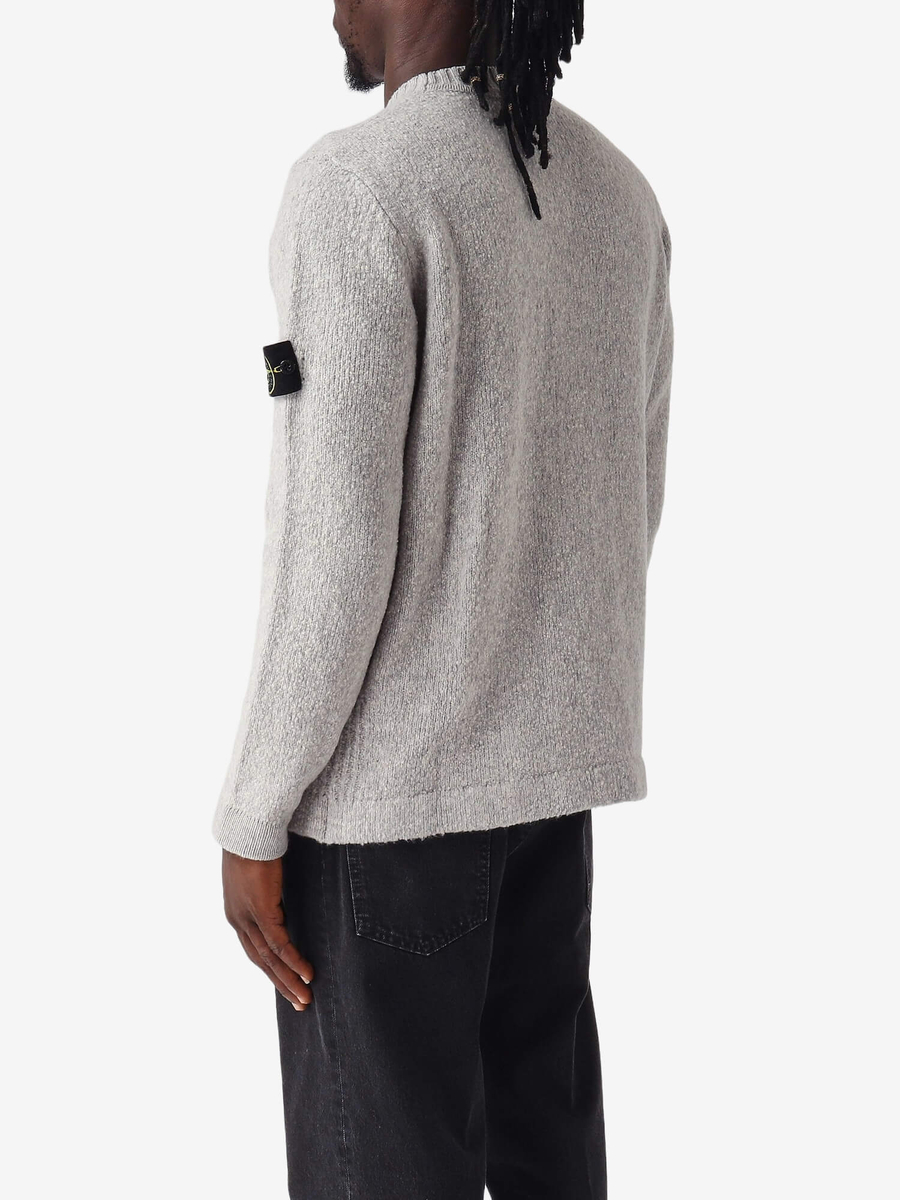 STONE ISLAND — Свитшот Fancy Yarn Sweatshirt Melange Grey