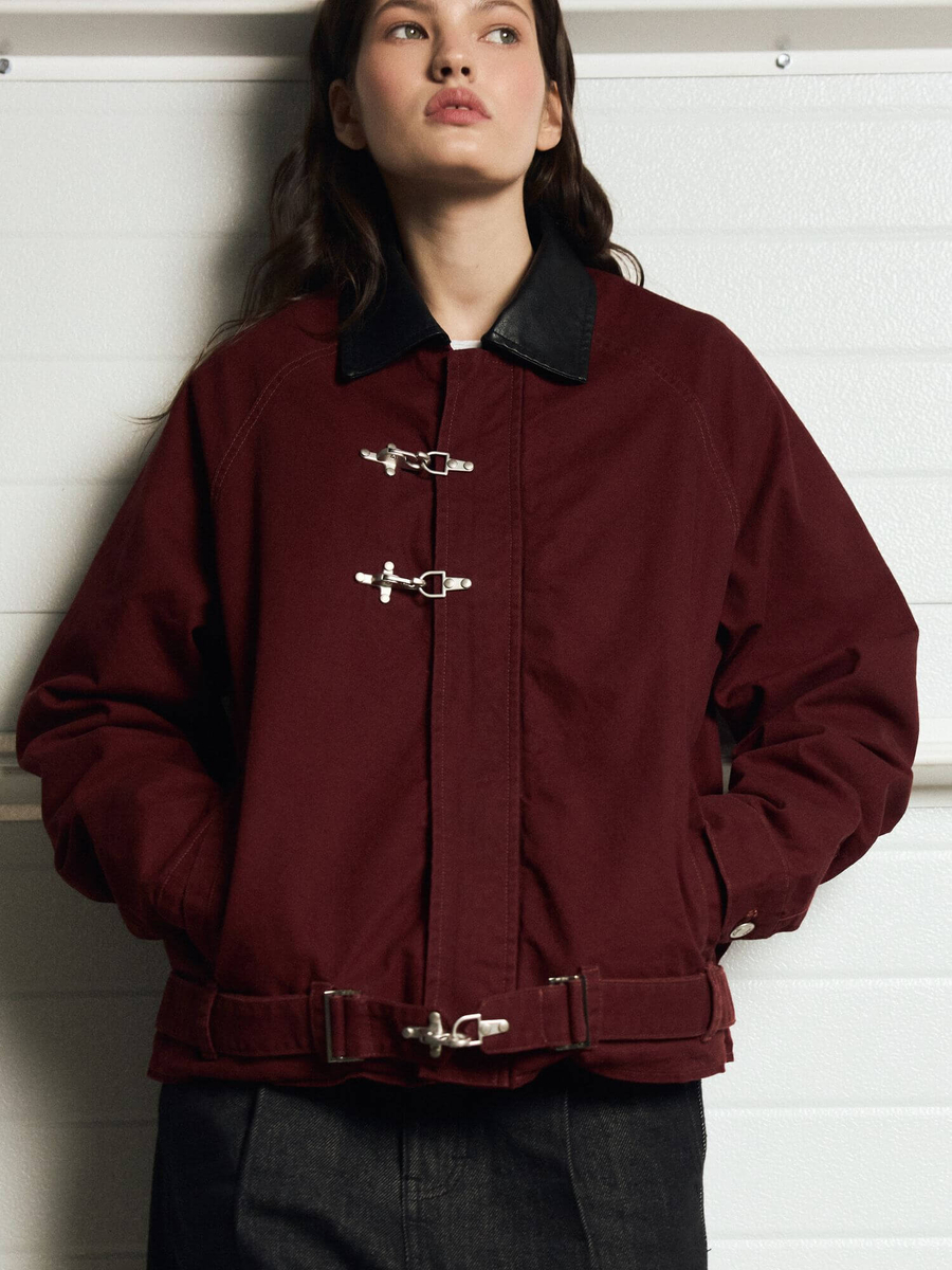 BRÛLER D’AMOUR — Куртка "Atelier trouvé" Jacket Burgundy