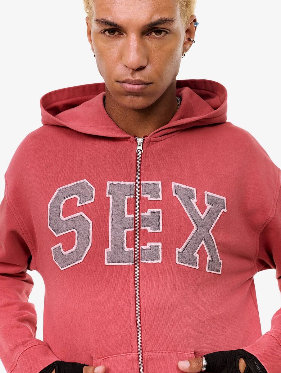 CARNE BOLLENTE — Худи Zip Zipcode: Desire Red