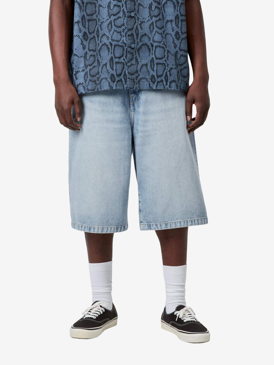 CARHARTT WIP — Шорты Langdon Blue (Heavy Worn Bleached)