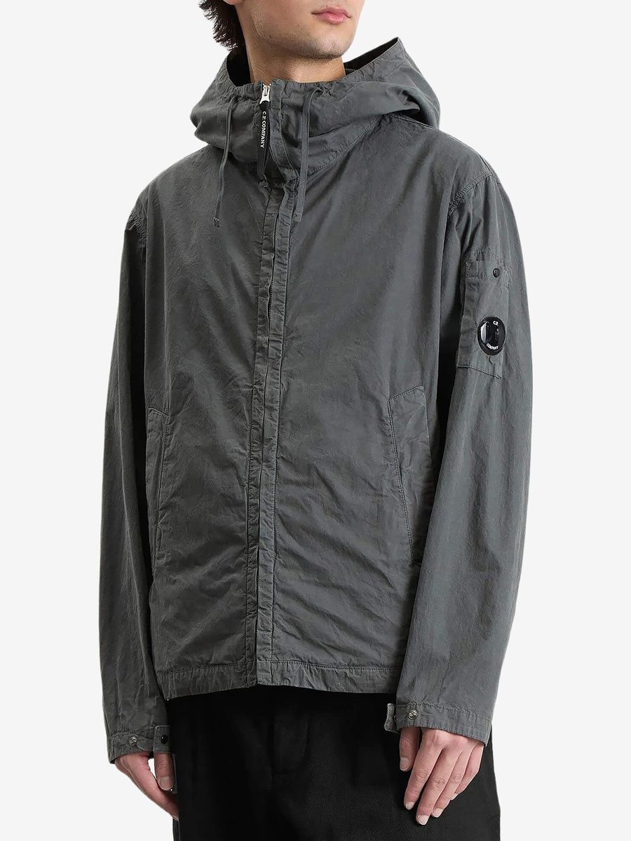 C.P. COMPANY — Ветровка Micro Reps Hooded Lens Jacket Gunmetal