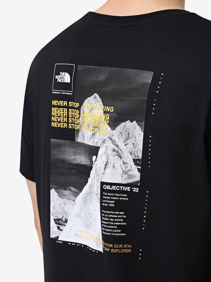 THE NORTH FACE — Футболка Collage Tee Black/Yellow