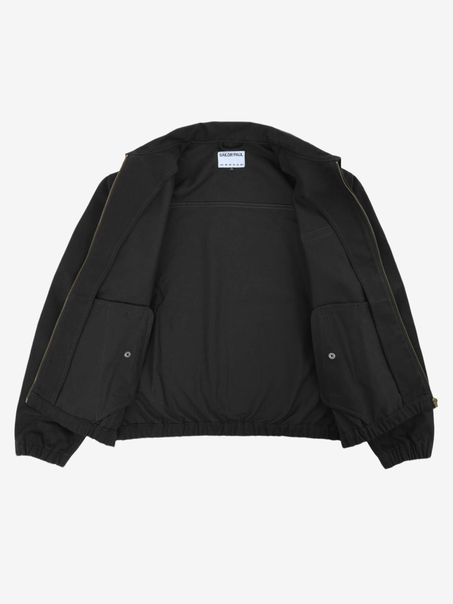 SAILOR PAUL — Куртка Text Logo Twill Jacket Черный