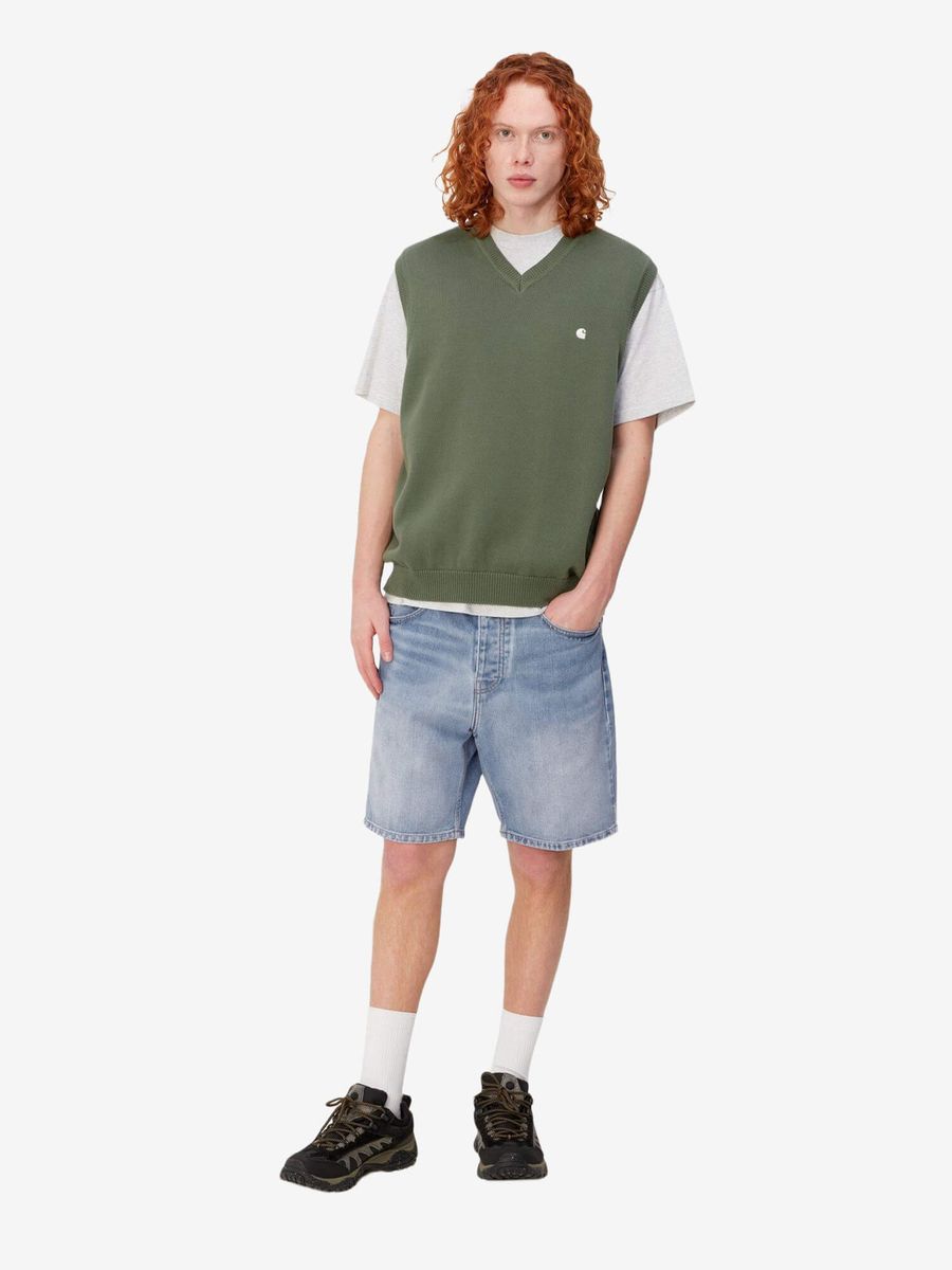 CARHARTT WIP — Шорты Newel Blue Light Used Wash