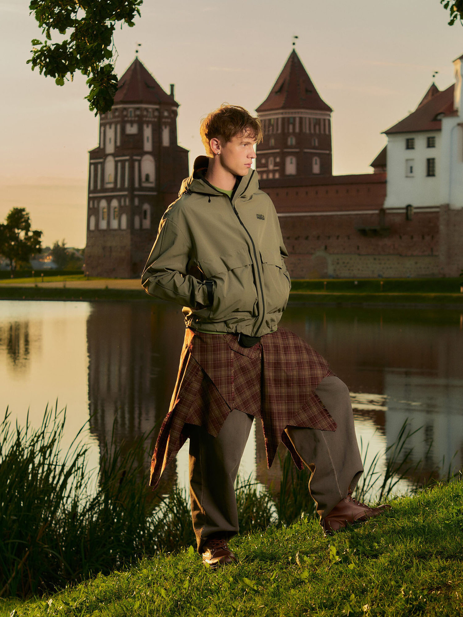 CALLED A GARMENT — Куртка 5-Winds Jacket Серо-Зеленый