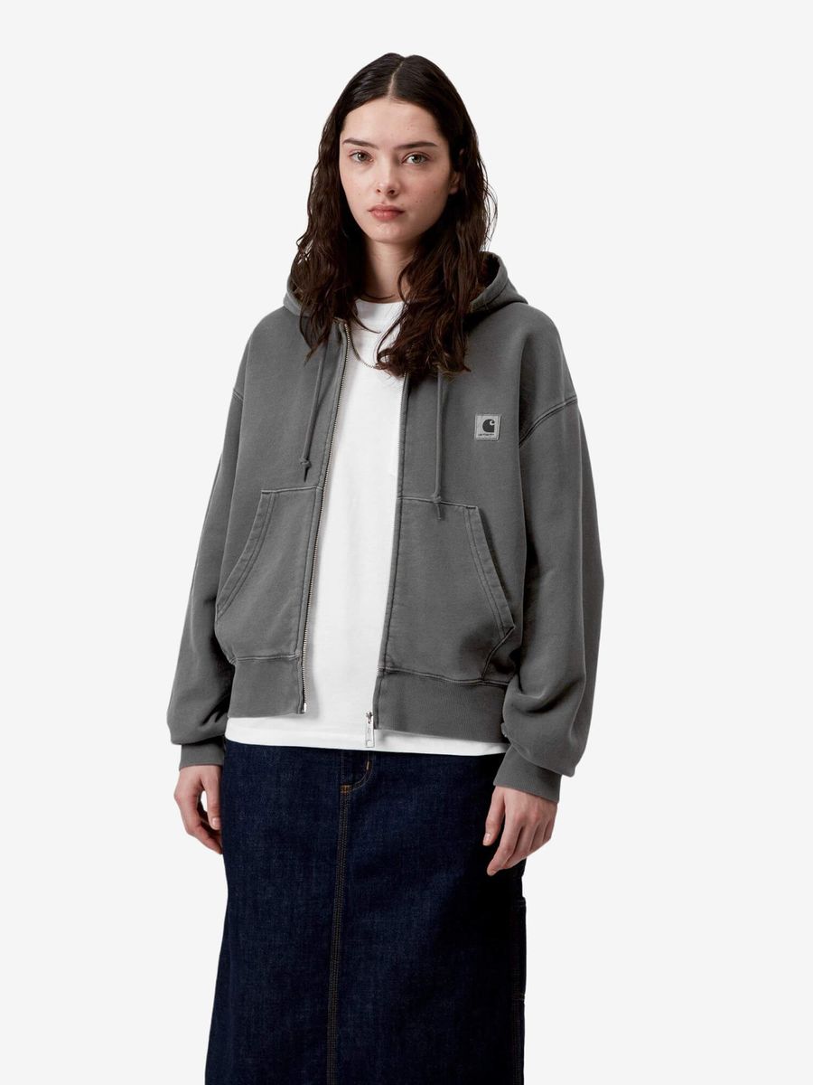 CARHARTT WIP — Куртка W' Hooded Nelson Jacket Black (Garment Dyed)