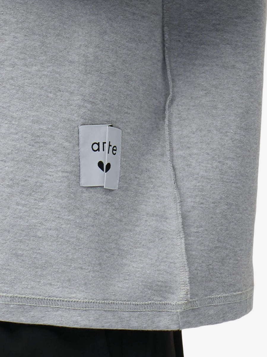 ARTE ANTWERP — Футболка Reversible Label Tee Grey