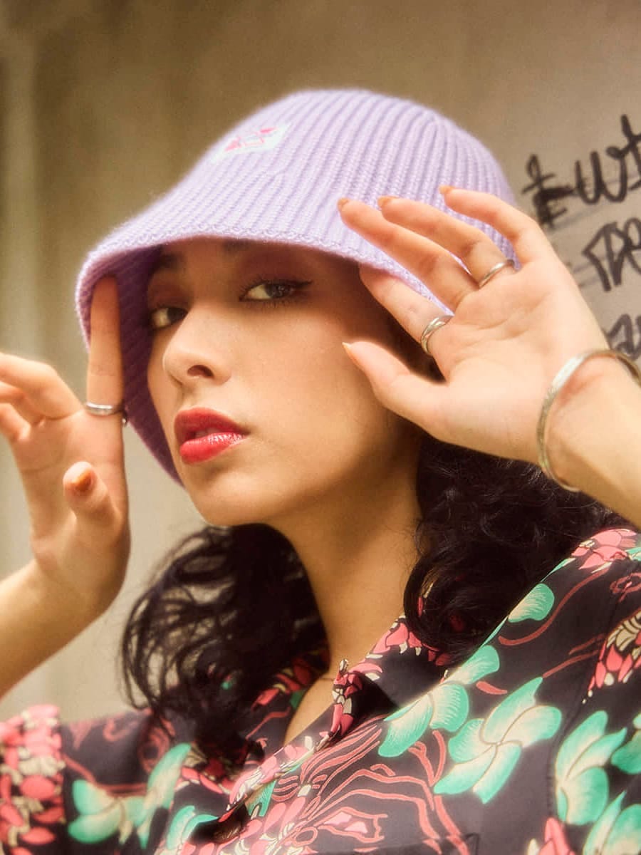 KANGOL — Панама Washed Knit Digital Lavender