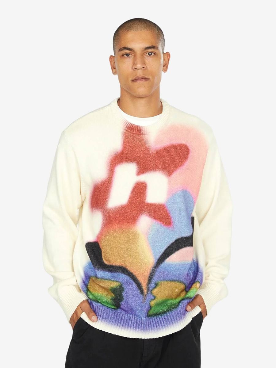HUF — Свитер вязаный Soft Focus Crewneck Sweater Multi