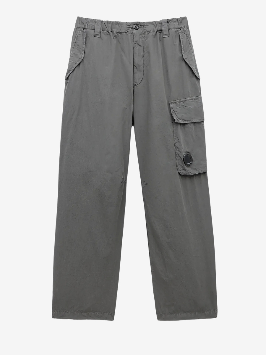 C.P. COMPANY — Штаны Cotton Rip-Stop Boxy Lens Cargo Pants Gunmetal