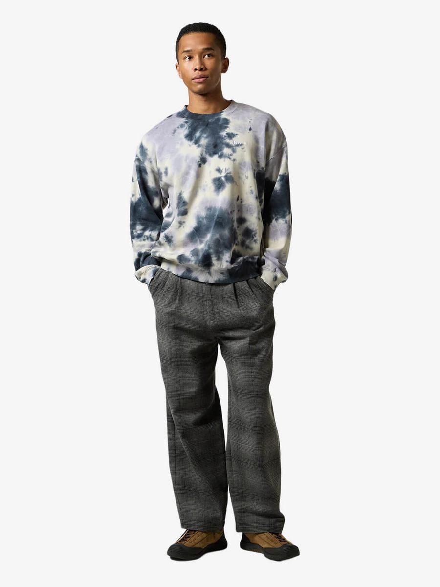 HUF — Свитшот Tie Dye 89 Logo Crew Navy