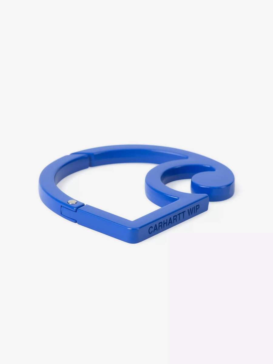 CARHARTT WIP — Карабин C Logo Carabiner Blue