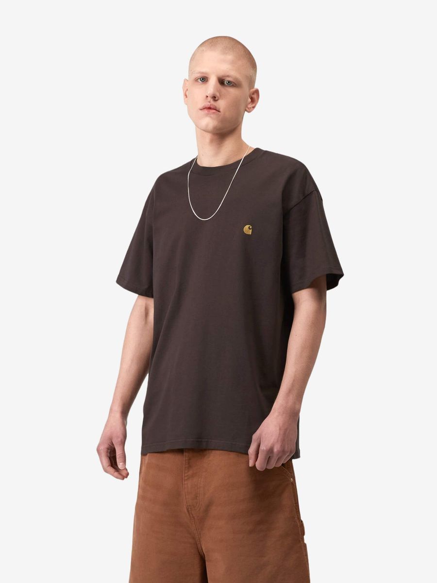 CARHARTT WIP — Футболка Chase Shale/Gold