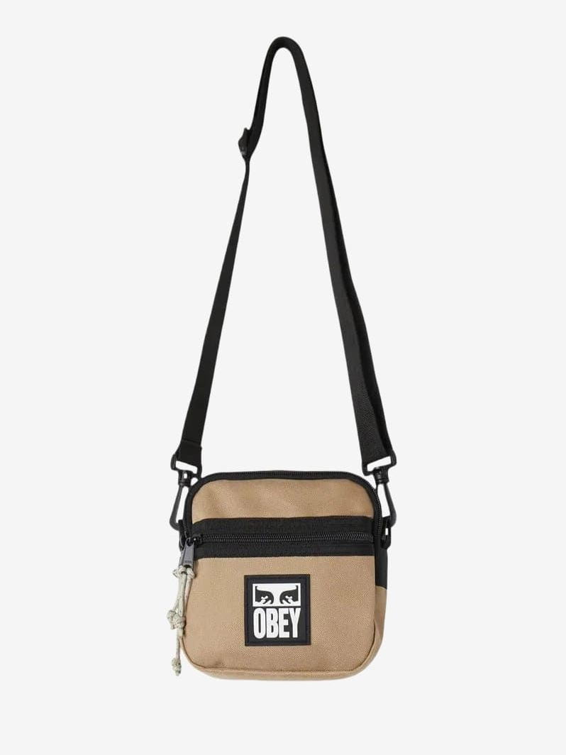 OBEY — Сумка Small Messenger Bag Silver Grey
