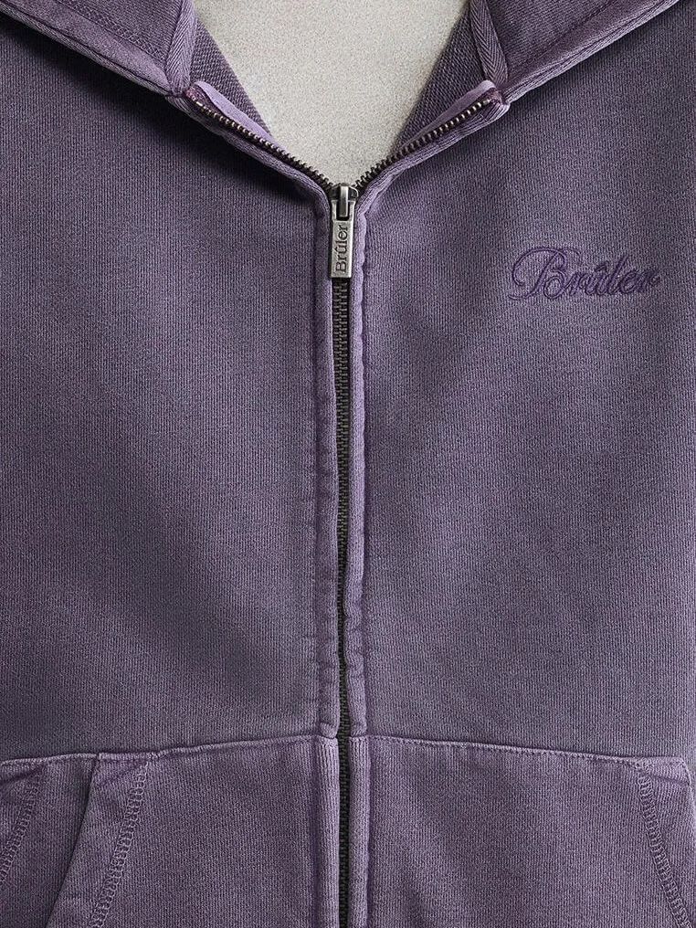 BRÛLER D’AMOUR — Худи Zip Muse Purple (Garment Wash)